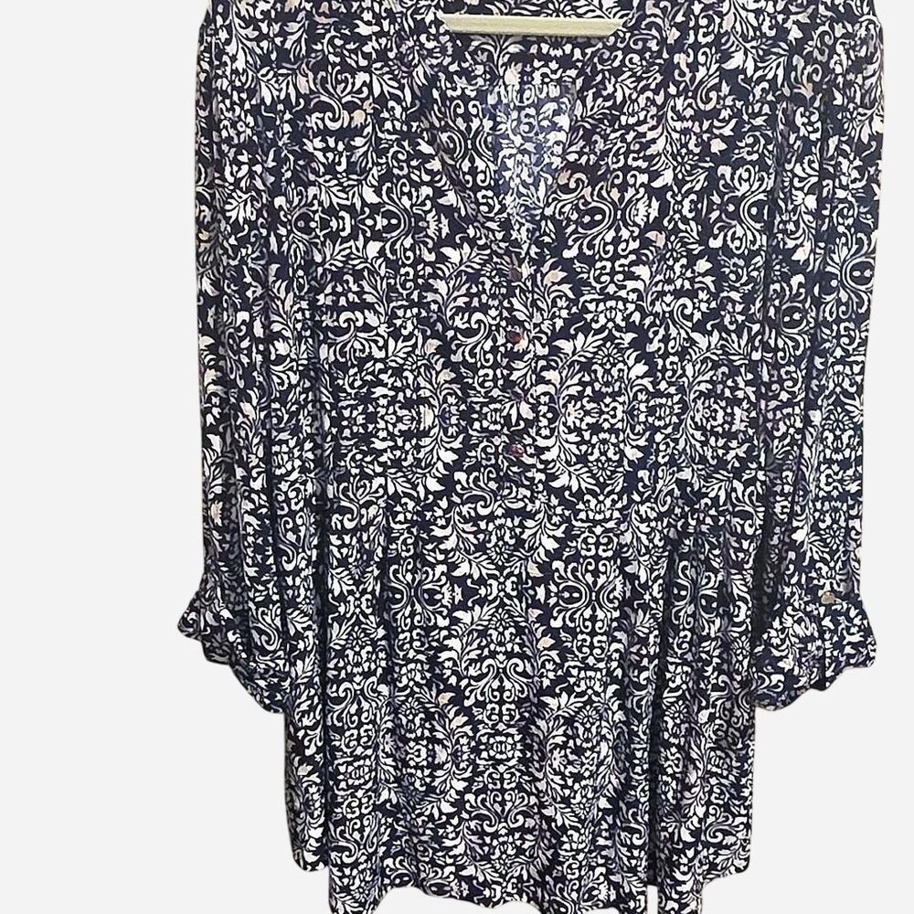 New-directions Women's Blue and Navy Blouse